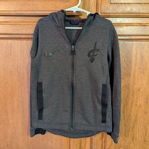 Nike cavs Gray Zip-Up Hoodie